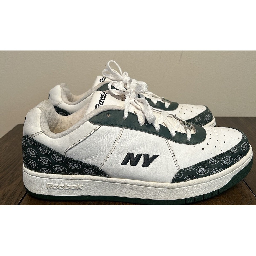 Reebok Men's Size 12 White/Green New Jets Team Sneakers